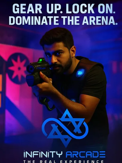 Ready to dominate the arena? We provide all the gear you need for an authentic laser tag battle. Put on the vest, lock on to your target, and get ready for a real-life gaming experience.