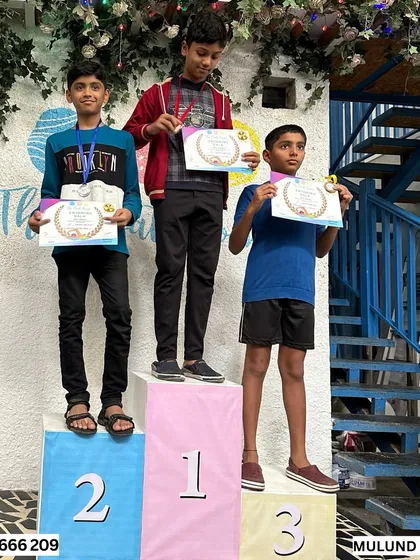 More proud winners with their medals and certificates. It's a joy to see their hard work pay off.