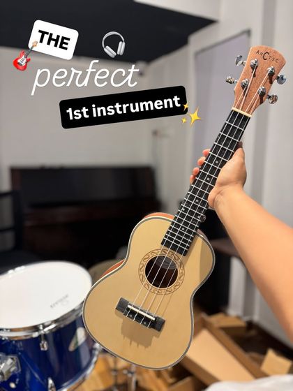 Here is a close up of the concert ukulele we use in our classes. I believe having a quality instrument is important, and this one is held up as the perfect first instrument for any aspiring musician.