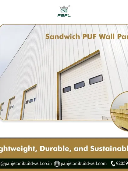 Our premium sandwich wall panels are lightweight, durable, and sustainable. They are engineered for strength and energy efficiency, making them an ideal choice for modern industrial buildings.