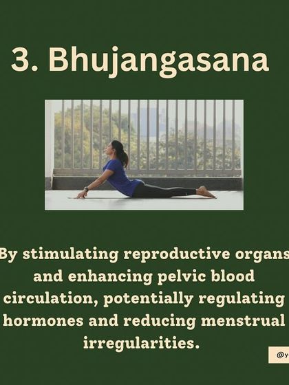 Bhujangasana (Cobra Pose) for Reproductive Health. By stimulating reproductive organs and enhancing pelvic blood circulation, Cobra Pose can be beneficial for regulating hormones and reducing menstrual irregularities associated with PCOD.
