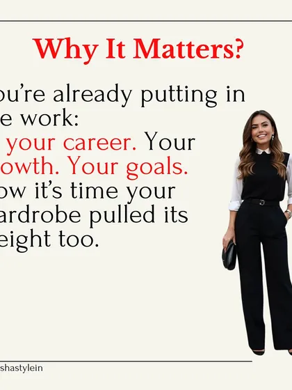 You're already putting in the work in your career. Now it's time your wardrobe pulled its weight too.