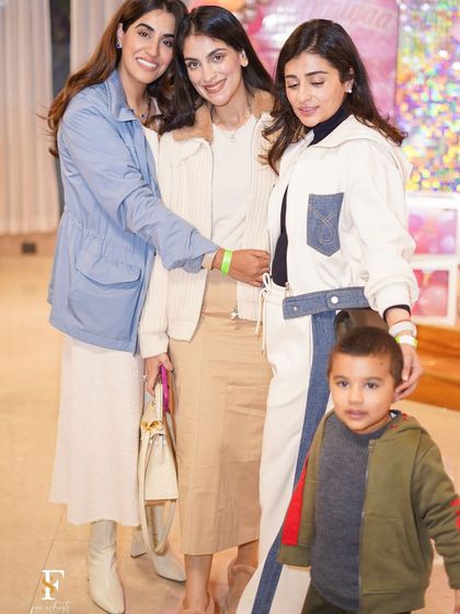 Stylish guests at a Barbie-themed birthday party. Our premium ambiance attracts a sophisticated crowd and provides a perfect setting for elegant celebrations.