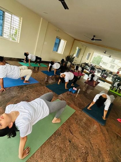 Here we are in Purvottanasana, or Upward Plank Pose. This asana is fantastic for strengthening the arms, wrists, and legs while providing a wonderful stretch for the chest and shoulders.