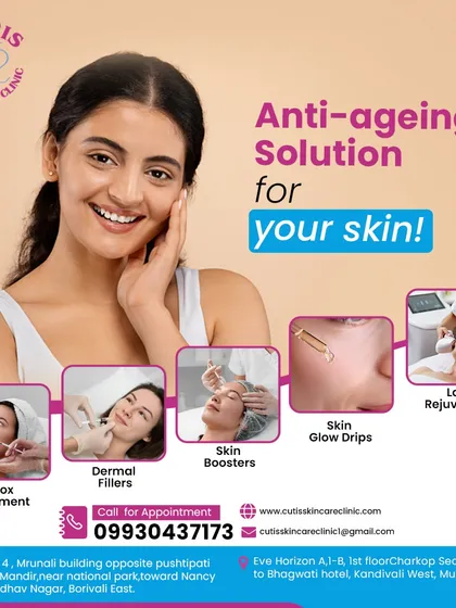 A visual summary of our primary anti-aging solutions. This graphic highlights key services like Botox, Dermal Fillers, Skin Boosters, and Laser Rejuvenation that help maintain youthful skin.
