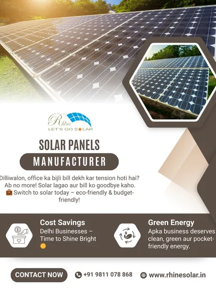 Delhi businesses, it's time to shine bright. If you're tired of high electricity bills, it's time to say goodbye to them. Switch to my eco-friendly and budget-friendly solar solutions.