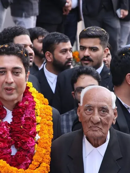 It was an honor to receive blessings from my senior, Advocate Bhagwan Swaroop Sharma, who has been practicing since 1962. His wisdom and guidance are a source of immense strength, reminding me of the long tradition of service in our profession.