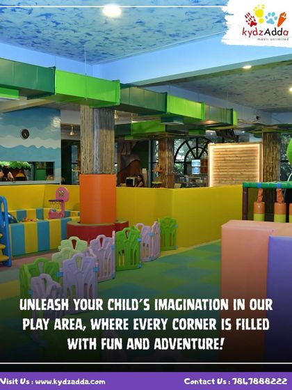 We invite you to unleash your child's imagination in our play area. Every corner is filled with fun and adventure, from the soft play zones to the climbing structures.