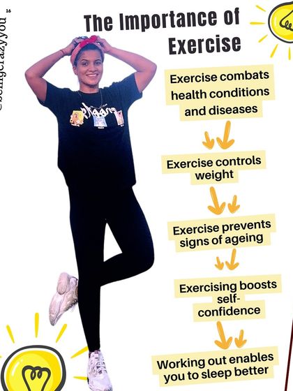 An infographic on the importance of exercise. From combating health conditions and controlling weight to boosting self-confidence and improving sleep, the benefits are endless.