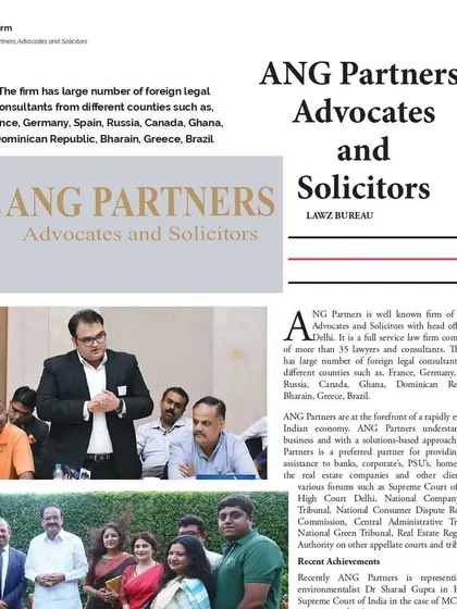 Our firm's journey and achievements were featured in the prestigious LAWZ magazine. The article details our full-service capabilities and our work across various legal forums, including the Supreme Court and NGT.
