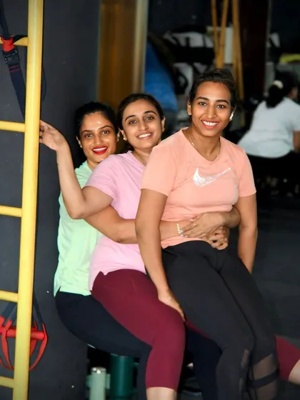 Health first, hustle second. Having fun with my clients after a tough session. We are a community that supports each other's health and wellness goals.