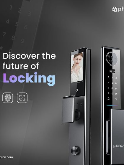 Discover the future of locking. This lock, with its integrated screen and multiple access icons, represents the next generation of home security that is both intelligent and user-friendly.
