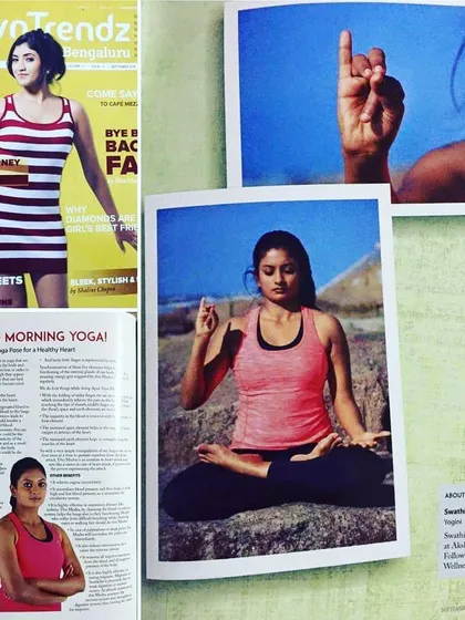 I am proud to have my work and insights featured in publications like TownTrendz Bengaluru. This recognition, along with having my mudra photography used in books, reflects the authentic and respected knowledge I bring to my teacher training.