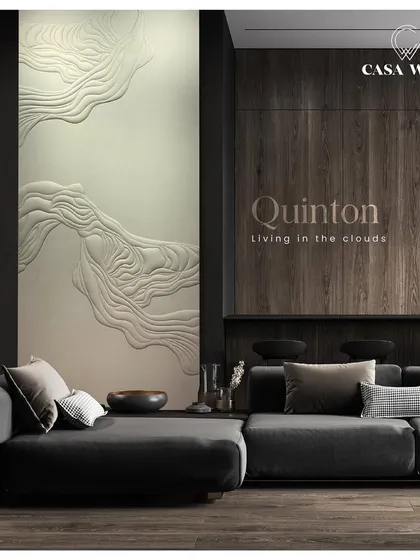The 'Quinton' panel is influenced by clouds in the sky. The elegant, flowing 3D textures are designed to infuse your space with a dreamy aura, giving you a reason to lose yourself in the moment.