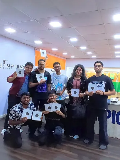 We had a blast hosting the members of the music band Zidd. After their session, they were all smiles, proudly showing off their target sheets. It’s a great activity for any group looking for a unique and memorable outing.