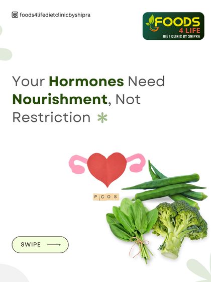 Your hormones need nourishment, not restriction. This is especially true for PCOS, where balanced meals are key to managing symptoms.