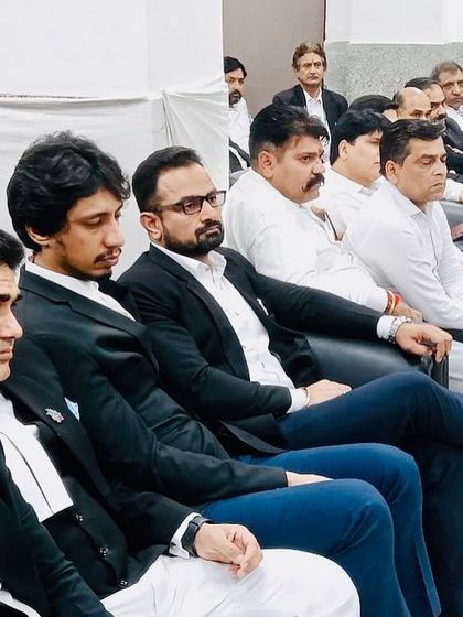 Attentively listening to the speakers at the farewell for an Hon’ble District and Sessions Judge.