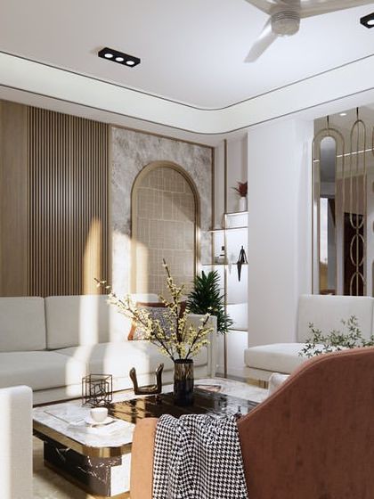 Drishtikone Design - Interior Design & Turnkey Execution Living & Dining: The Heart of the Home photo 5