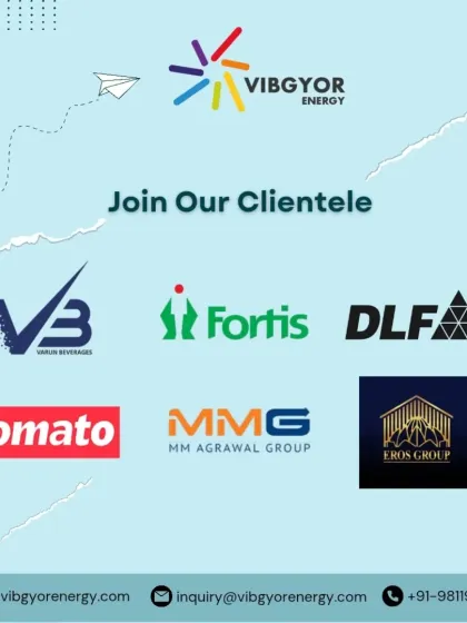 We are proud to be the trusted energy partner for industry leaders across India. Our clientele, including Varun Beverages, Fortis, DLF, and Zomato, relies on our expertise to deliver smart, sustainable solar solutions that meet the highest safety and quality standards.