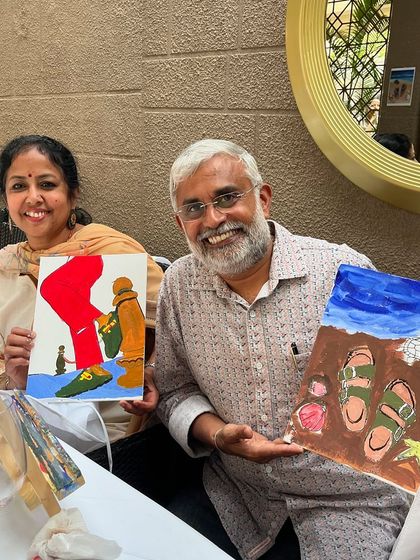 Paint Bar - Corporate Events & Team Building Classic Office Sip & Paint photo 55