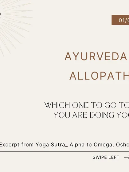 When you are on a yogic path, which system of medicine should you choose? This is an important consideration, as different systems work in fundamentally different ways.