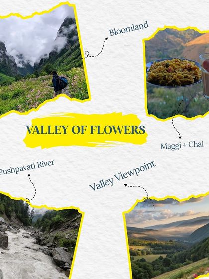 Monsoon Guide: Valley of Flowers. Trek through a vibrant bloomland, see the Pushpavati River in its full glory, and enjoy Maggi with chai at the top.