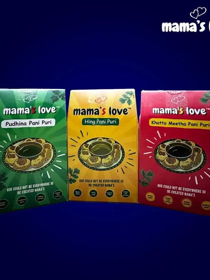 A simple look at my three core pani puri flavours: Pudhina, Hing, and Khatta Meetha. Each one is made with love, because God could not be everywhere, so he created mamas.
