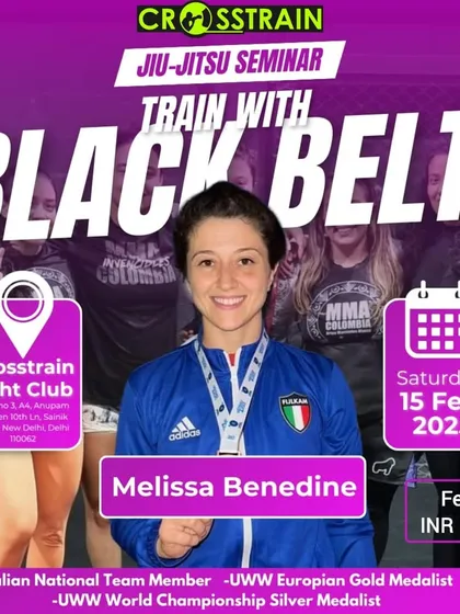 Announcing a huge seminar with international champion Melissa Benedine. A chance to train with a UWW European Gold Medalist right here at our gym.
