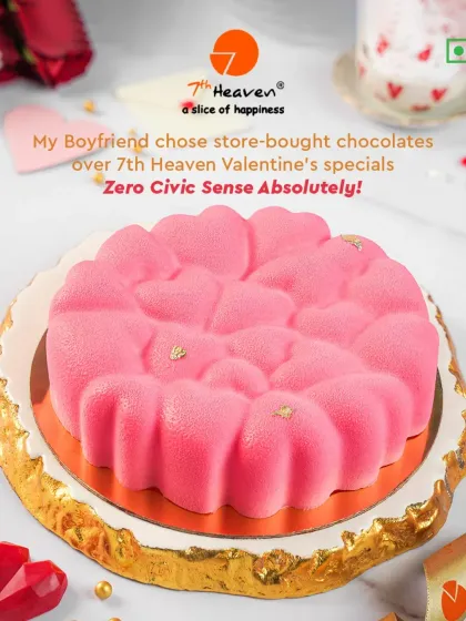 Our Valentine's special pink bloom entremet cake is a work of art. With a soft, velvety texture and intricate heart petal design, it's the perfect way to show your love.