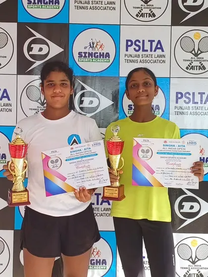 Swasti and Dia became runners-up in the U16 Girls doubles category of the AITA National Series tournament in Jalandhar. I am proud of their effort and teamwork.