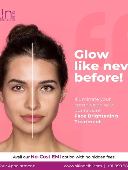 This image illustrates the goal of my face brightening treatments. I aim to illuminate your complexion from within, giving you a lasting glow and renewed confidence in your skin.