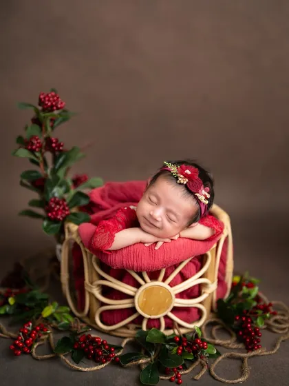 Another angle capturing a precious sleepy smile. I always watch for these fleeting moments that show the sweet dreams your baby is having.