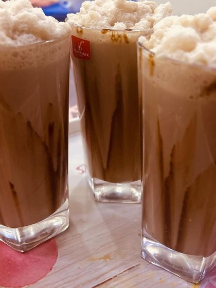 Another look at my frothy and delicious Hazelnut Cold Coffee, perfect for beating the heat.