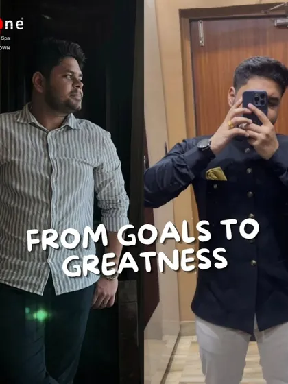 This member's transformation showcases a journey from a fuller build to a sharp, well dressed, and confident individual, highlighting how fitness impacts overall lifestyle.