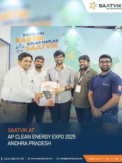 Glimpses from the AP Clean Energy Expo 2025 in Andhra Pradesh, where we had meaningful conversations and showcased our next-generation solar innovations to industry forerunners.