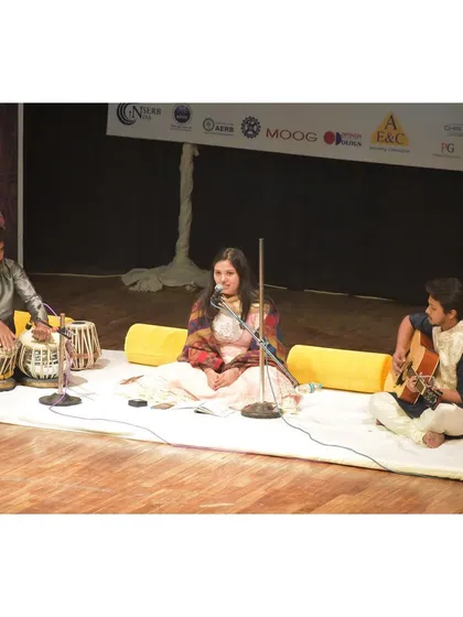 Performing at IIT Roorkee, bringing ghazals to a young and enthusiastic audience.