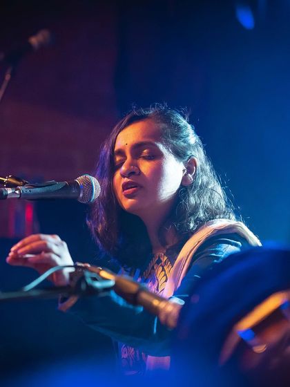 Another shot from the ELLE magazine feature. I'm grateful for the opportunity to talk about my passion for Carnatic music and its fusion with other genres.