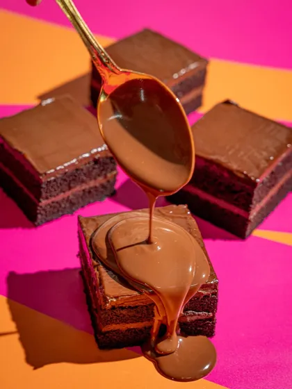 It’s sinful, it’s delicious, and it’s completely VEGAN. My signature chocolate cake is made with layers of moist vegan sponge and a rich 54% dark couverture ganache.