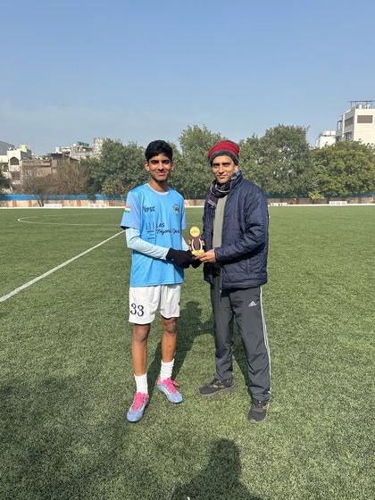 And the Player of the Match trophy goes to Krrish Chugh. His performance was outstanding, and the recognition is well-deserved.