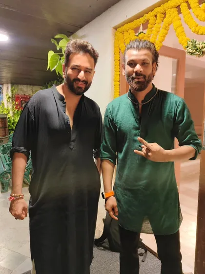 With the talented music director Shekhar Ravjiani at a private Diwali party. I get to meet and work with some of the best in the music industry.
