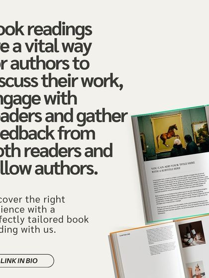 Book readings are a vital way to engage with readers. We help you tailor the perfect event to connect with the right audience for your work.