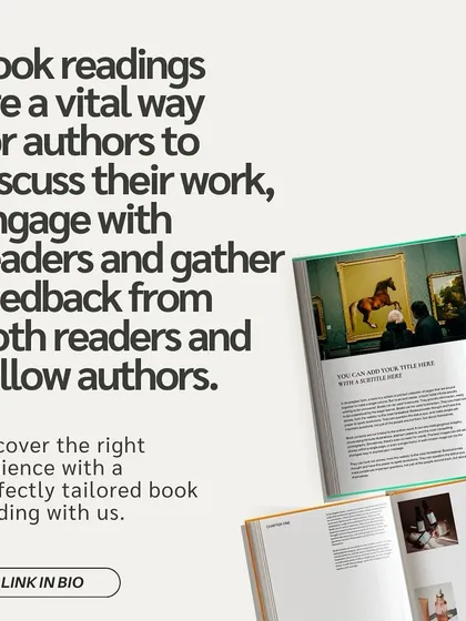 Book readings are a vital way to engage with readers. We help you tailor the perfect event to connect with the right audience for your work.
