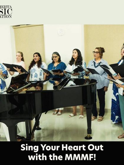 Do you love to sing? This image of our Women's Choir invites adults of all skill levels to join our supportive and fun-loving singing community.