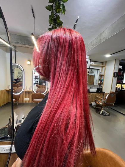A vibrant, fiery red that is sure to turn heads. This is a full-coverage global color that makes a powerful statement.