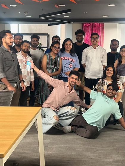 The wonderfully enthusiastic team at Zoo Media Network in Gurgaon after our Yoga Day session. Their energy was contagious, and it was a joy to guide them.