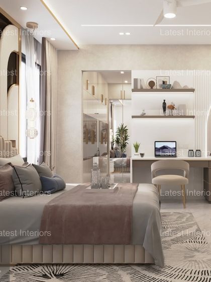 Latest Interiors by Shivam Manchanda - Turnkey Luxury Residential Interiors Luxurious Bedroom Sanctuaries photo 38