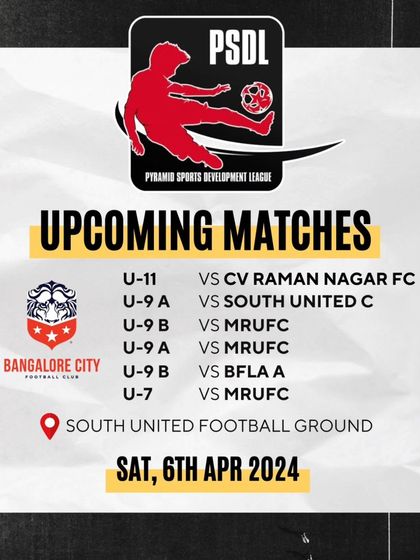Upcoming matches for Week 9 of the PSDL. A busy Saturday for our U7, U9, and U11 teams.