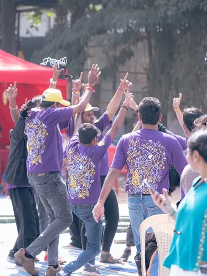 This is the vibe you've been missing! Pure, unadulterated joy as our volunteers dance their hearts out at one of our events. This energy is what defines our community.