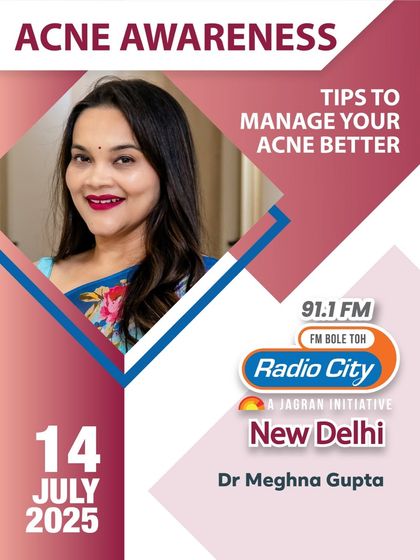 I was happy to speak on Radio City 91.1 FM for Acne Awareness. It's important to look at acne not just as a cosmetic issue, but as a language your body speaks, often pointing to deeper issues like stress or gut health.
