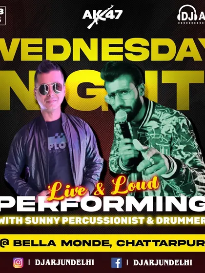 Live and loud with the AK47 band in Chhatarpur. We bring a powerful, combined performance perfect for sangeets and cocktail parties.